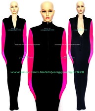 Black/Pink Spandex Women Men Mummy Costume Sleeping Bag internal Sleeves F840