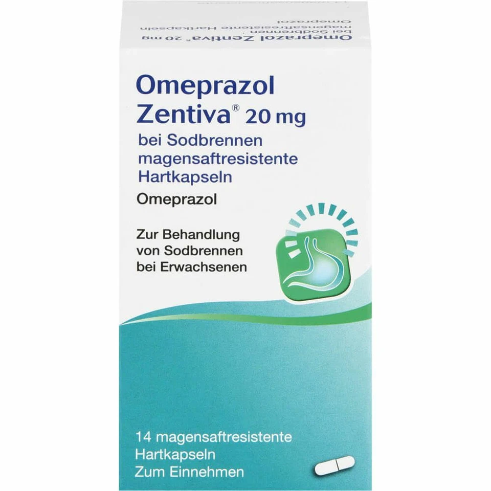 ZENTIVA PHARMA GMBH OMEPRAZOL Zentiva 20 mg bei Sodbrennen 14 St PZN10541926