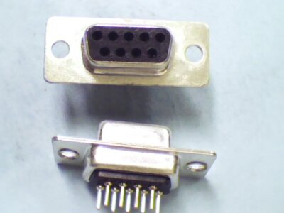 GIC  DB9S FEMALE Qty of 60 per Lot 9 Pin D-SUB Female DB9F Solder Type Connector
