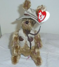 Hogan 8" TY Beanie Attic Treasure 2000 Kangaroo safari hat & vest new MWMT 6245