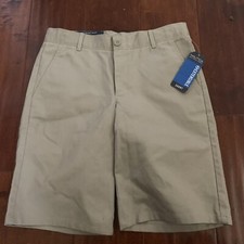 Nautica Boys' School Uniform Performance Short Khaki Size 12 Husky