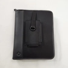 Black Classic Franklin Covey Planner Binder Organizer Fabric Sport Tabs