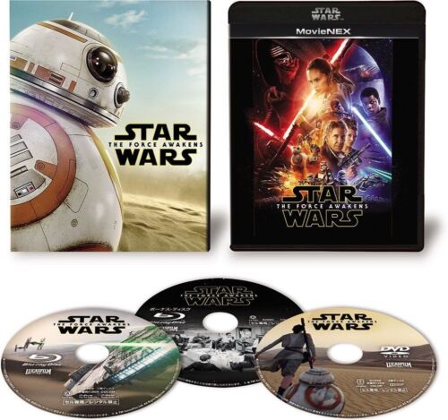 Star Wars VII The Force Awakens First Limited Edition Blu-ray DVD MovieNEX JAPAN - Picture 1 of 3