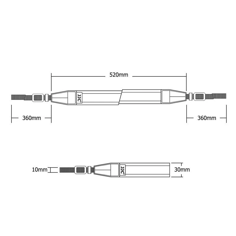 JJC Adjustable Camera Neck Strap for Olympus OM-D E-M5 M1 M10 II PEN-F E-PL7 PL6 - Image 3 of 4