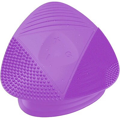 MicrodermGLO Silicone Sonic Facial Cleansing Brush - Best Beauty Massager Purple