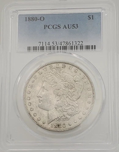 1880-O Morgan Silver Dollar PCGS AU 53