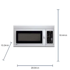 Stainless Steel LG Easy Clean 1.8CU ft 1000-Watt Over-the-Range w/sensor cooking