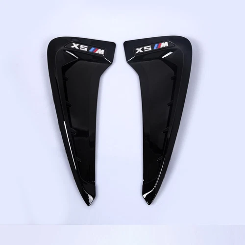 For BMW F15 X5 F85 SUV 2014-2018 X5M Glossy Black Side Fender Vent Cover Trim - Bild 13 von 14