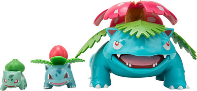 Pokémon Select Evolution 3 Pack - Features 2-Inch Bulbasaur, 3-Inch Ivysaur and