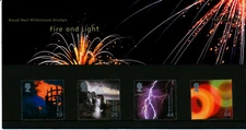 ROYAL MAIL MINT STAMPS Presentation Pack 308 FIRE AND LIGHT 2000 Post Office GB