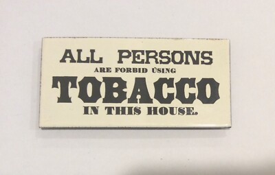 Forbid Using Tobacco Porcelain Fridge Magnet