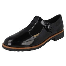Image of 'Ladies Clarks' T-Bar Heeled Shoes - Griffin Town