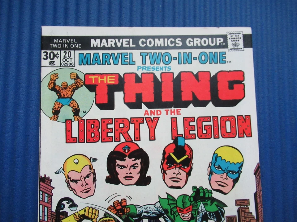 MARVEL TWO-IN-ONE # 20 - (VF) -THING/THE LIBERTY LEGION-KILLER CALLED SKYSHARK - image 4 of 4