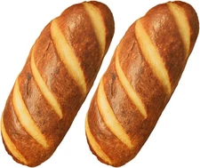 zhidiloveyou 2PCS 11.8" Bread Pillow Plush 11.8 inches, As the Picture Shows 