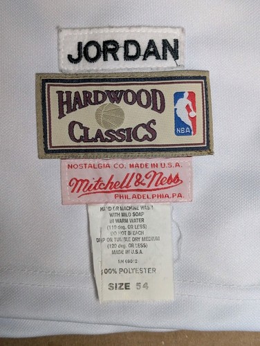 michael jordan Mitchell & Ness hardwood classic jersey White #45 Embroidered - Picture 9 of 10