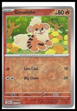 #027/182 Growlithe Reverse Holo FREE SHIPPING (US Only)