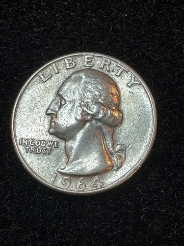 1964 D Washington Quarter 90% Silver Extra Fine XF