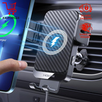 Handyhalterung Auto Induktiv 15W Mit Ladefunktion Automatische Klemmung Schwarz