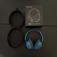 Cowin SE7 Headphones Teal Wireless On-Ear Active Noise Cancelling #W4227