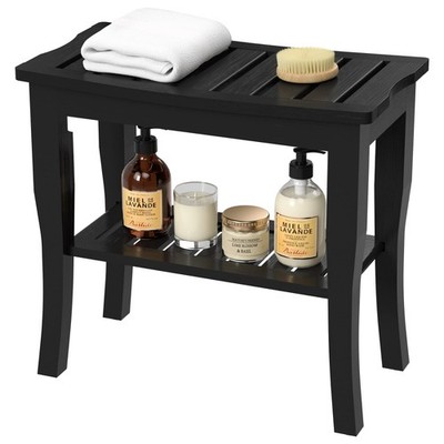 Shower Benches for Inside Shower - Bathroom Bench Seat Waterproof Wooden Show...