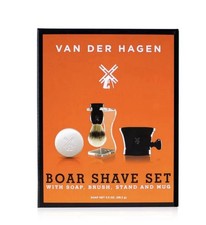 Van Der Hagen Boar Shave Set with Soap, Brush, Stand and Mug
