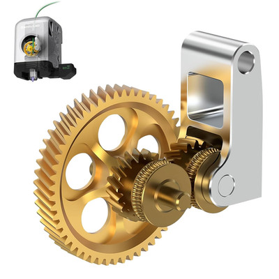 All-Metal Extruder Gear Kit for Bambu Lab P1P P1S X1C X1 Carbon 3D Printer Steel