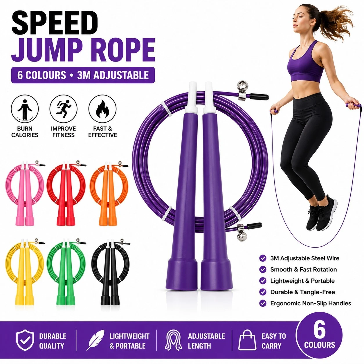 Skipping Rope Colours Adult Kids