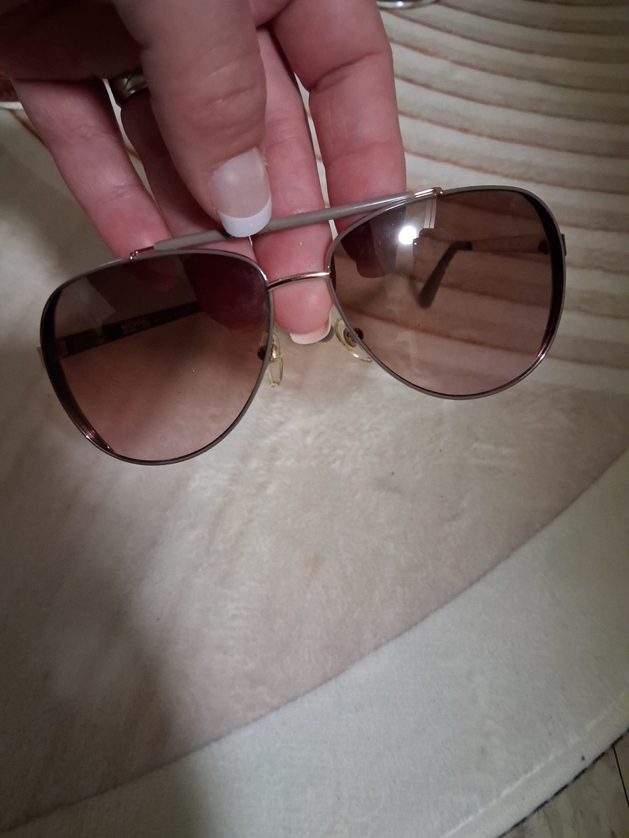 Gold Frame Brown Lens Aviator Sunglasses - Women\'s Accessories Michael Kors Michael Kors Chelsea L (59 - 13) with Brown lenses and Gold  main image 2