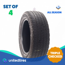 Set Of 4 Used 27555r20 Goodyear Wrangler Workhorse Ht 113t - 6-7.532