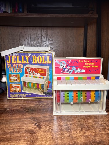 VTG Bugs Bunny Jelly Roll Player Piano, Warner Bros, Inc., 1978, Janex Corp Toys