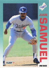 1992 Fleer #469 Juan Samuel LA Dodgers MLB C141