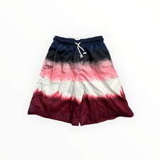 Art Class Boys Swim Trunks Size M 8/10 Navy Pink Ombre Dip Dye Mesh Lined Shorts