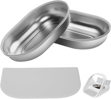Stainless Steel Bowl for Automatic Microchip Cat Pet Feeder, Sealing Ring Design