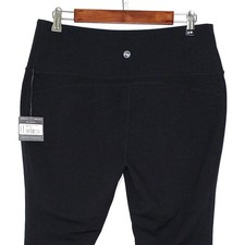  80 Eddie Bauer LUX womens activewear tights size XL x 24" stretch black pull on