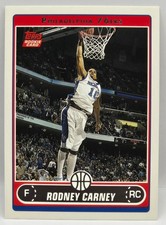 06-07 Topps Rodney Carney Rookie Card (Philadelphia 76ers) #249. rookie card picture