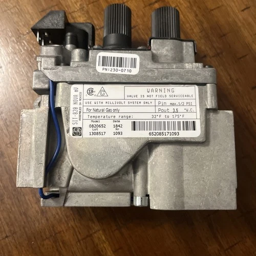 0820652 SIT-820 Nova Mv OEM Natural Gas Valve for Direct Vent Fireplaces/Stoves