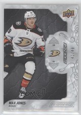 2019-20 Upper Deck Engrained Rookies Ebony 41/49 Max Jones #65 xp6