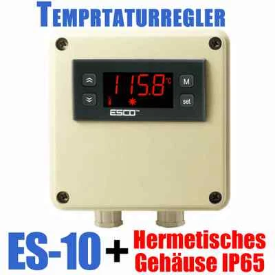 Digital TEMPERATURREGLER Räucherofen Elektroheizung + fühler + DOSE IP65 4500W