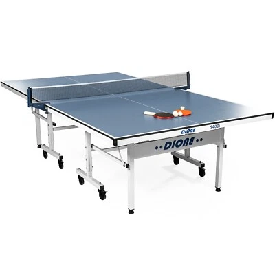 Dione Tischtennisplatte School Sport 400 kompakt Indoor Blau TT-Platte Rollbarer