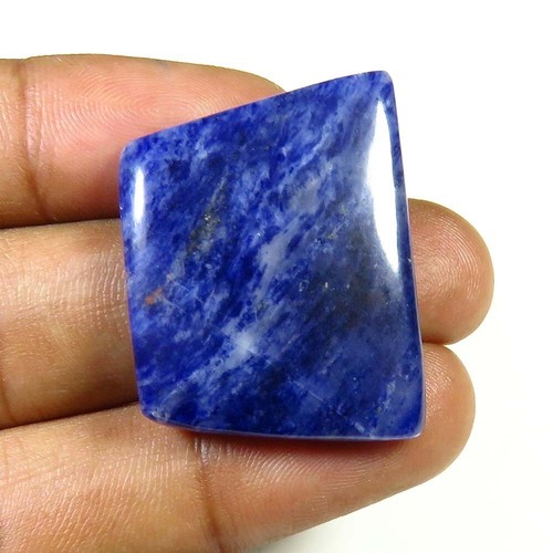 Blue Sodalite Fancy Plain Gemstone 30x23mm 34Cts Natural Sodalite Cabochon SL-82 - Picture 6 of 9