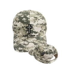 CHAPLAIN CROSS Army Camo Military Style Adjustable Hat Cap