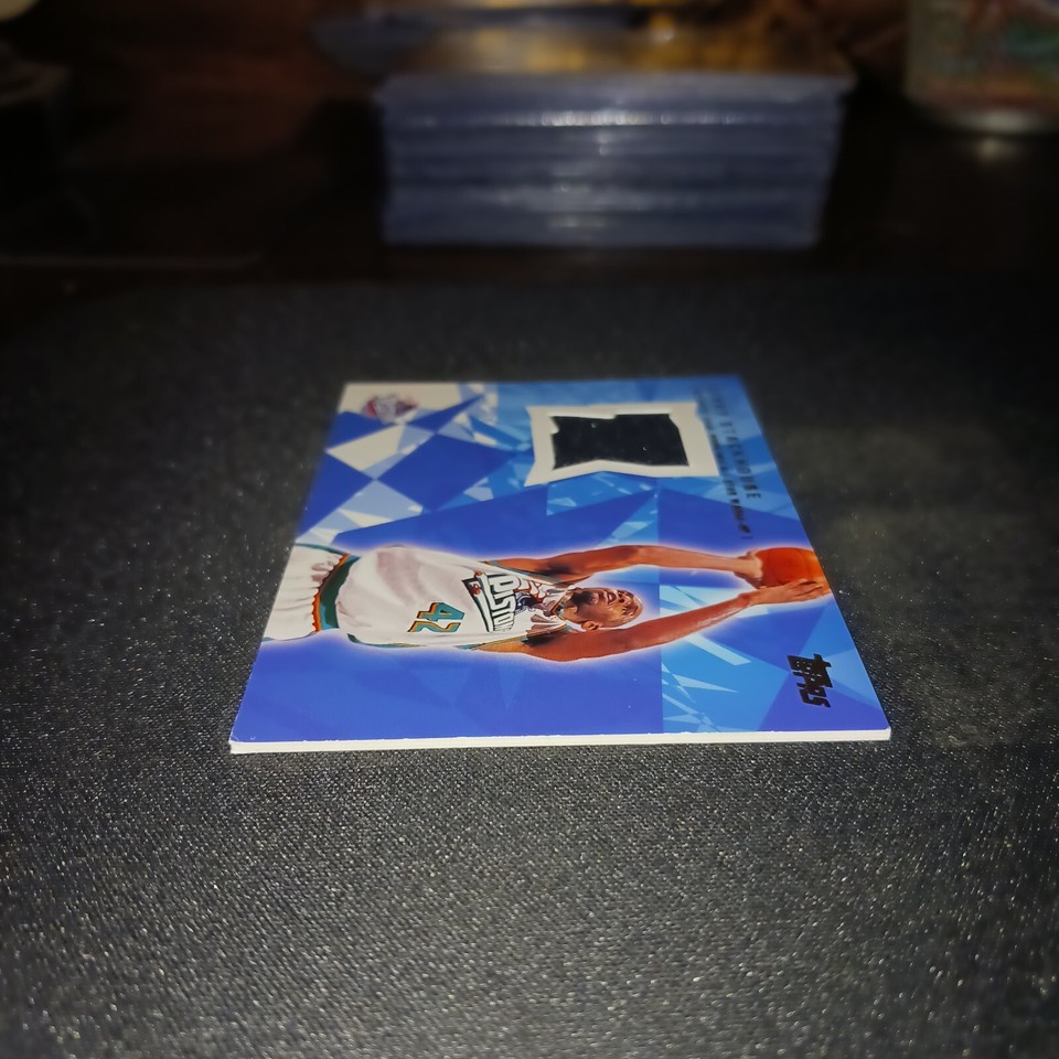 Jerry Stackhouse TRJS Game Worn All Star Warmup 2001 Topps Detroit