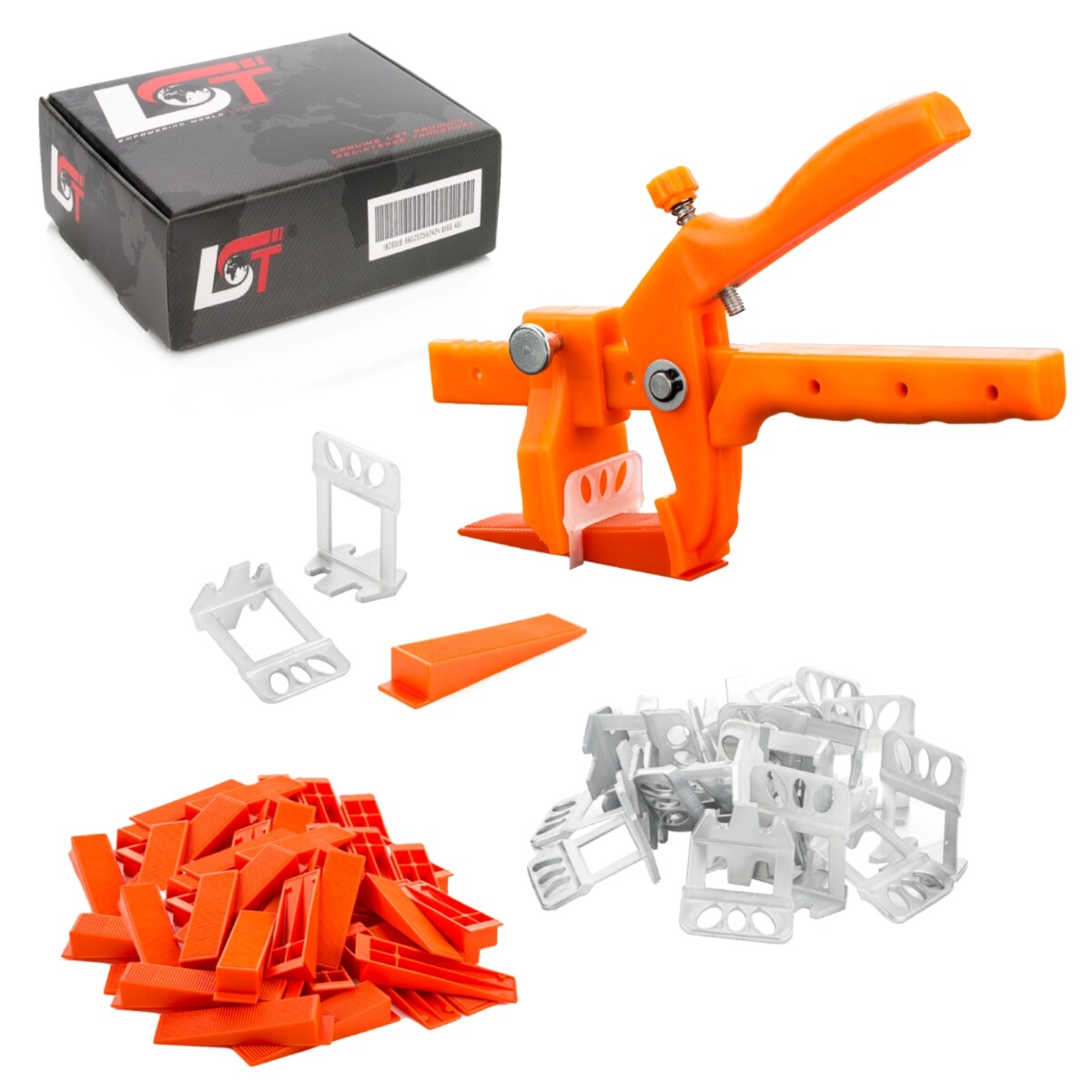 3000x Tabs XL 2mm + 600x Wedges + Pliers Leveling System Tile Thickness 12-20mm