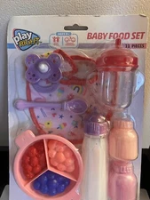 Play Right Baby Food Set 11 Piece Set Ages 2+ Promotes Pretend Play