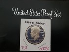 1981~S ~TYPE~2~FLAT~S  KENNEDY HALF DOLLAR U.S. CHOICE MY PROOF SET COIN IN 2X2  — photo 1