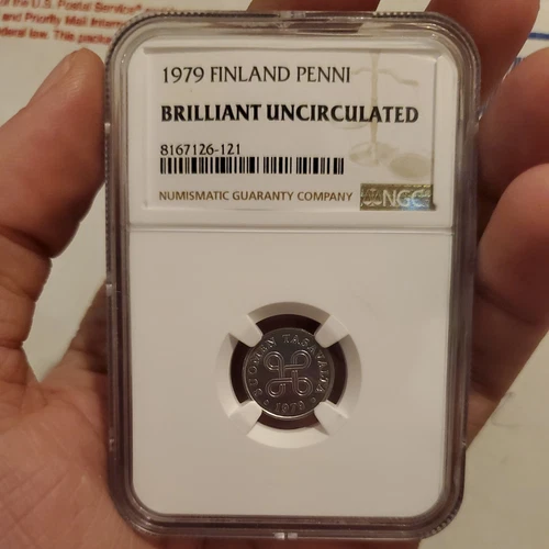 1979 Finland 1 Penni Coin NGC Brilliant Uncirculated