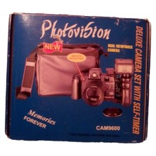Vintage 35mm Camera Set Photovision Deluxe Film New Complete Case Flash Auto SLR
