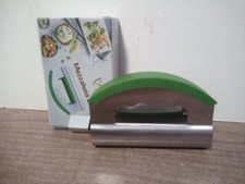 Mezzaluna Salad Chopper Double Blade-Stainless Steel Rocker Knife Chopper
