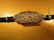 Women's Ladies Vintage Longines Watch Case 18k/ Platinum Diamonds/RUNS PERFECT! 