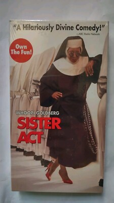 VHS Sister Act 1st Print 1992 Whoopi Goldberg New Sealed Tabbed Touchstone Video